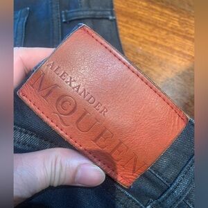 Alexander McQueen jeans Coated denim size:48~32/33 us-175/78A.  like new